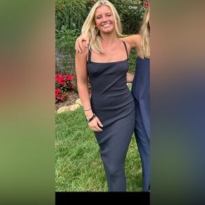 Navy Dress with cutouts